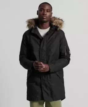 Superdry Service Faux Fur Trim Parka Coat