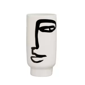 Olivia's Vera Face Vase in Black & White