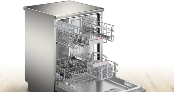 Bosch Series 4 SMS4EKI06G WiFi Connected Standard Dishwasher - Silver Inox - B Rated