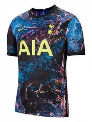 Nike Mens Tottenham 21/22 Away Short Sleeved Stadium Jersey, Black, Size L, Men