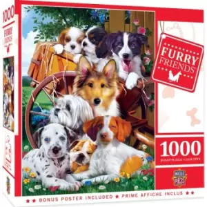 Masterpieces Puzzle Furry Friends Ready for Work Puzzle 1000 piece jigsaw puzzle