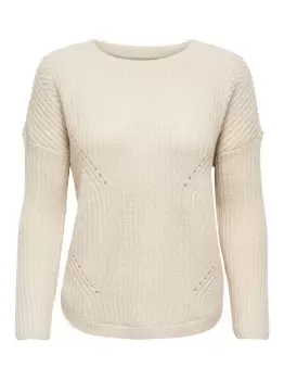 ONLY Loose Knitted Pullover Women White