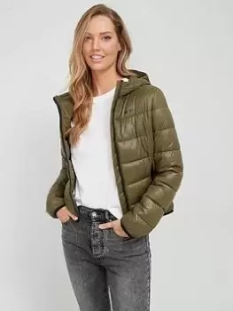 Hugo Famara Padded Green Coat