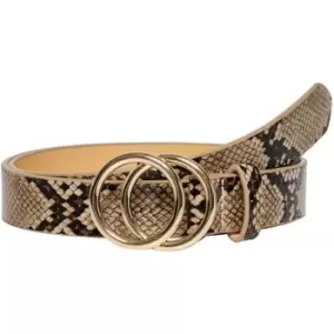 Only Pu Snake Skin Belt Womens - Black