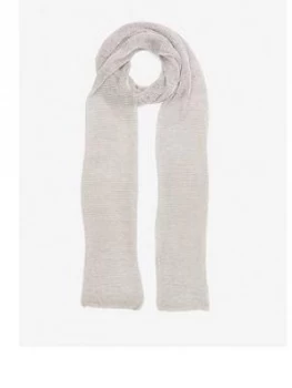 Mint Velvet Metallic Skinny Scarf - Champagne