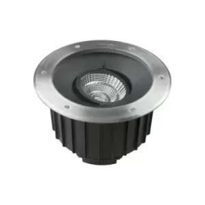 Leds-C4 Gea - Outdoor LED Recessed Ground Uplight Stainless Steel Polished 1-10V Dimming 30cm 4075lm 4000K IP67