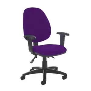 Dams MTO Jota High Back Asynchro Operators Chair with Adjustable Arms - Blizzard