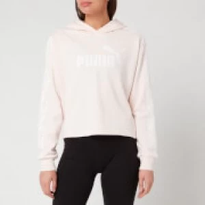 Puma Womens Ampliified Cropped Hoody - Rosewater - S - Pink