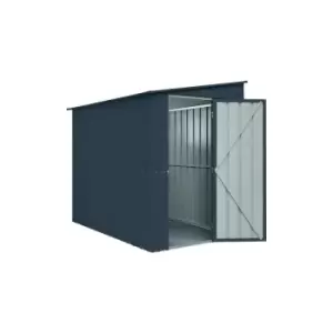 Lotus - 5x8 Anthracite Grey Metal Lean-To Shed - Anthracite Grey