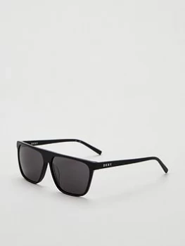 DKNY Navigator Sunglasses - Black, Women