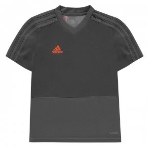 adidas Condivo Training Jersey Top Boys - Grey/Orange