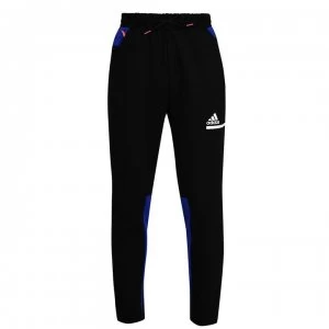 adidas Tracksuit Bottoms Mens - Black/Ryl Blue