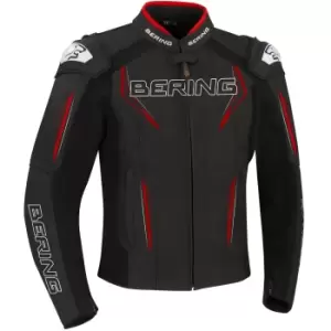 Bering Sprint-R Black Red Leather Motorcycle Jacket M