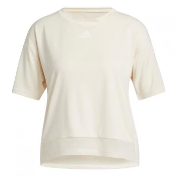 adidas Training HEAT. RDY Mesh T-Shirt Womens - Wonder White