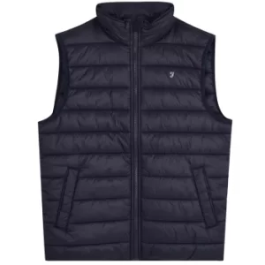 Farah Mens Keller Wadded Gilet Dark Blue XXL