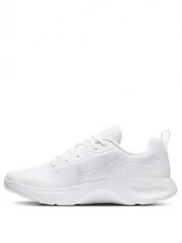 Nike Wearallday Trainer, White/White, Size 4, Women