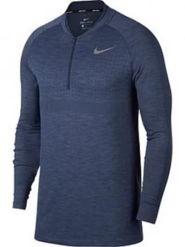 Nike Golf 12 Zip Dry Top Blue Size 2XL Men