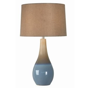 The Lighting and Interiors Group Marcini Table Lamp - Coastal Blue