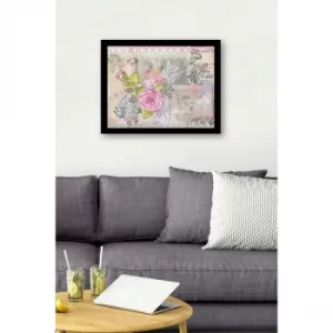 SC0656 Multicolor Decorative Framed MDF Painting