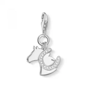 Ladies Thomas Sabo Sterling Silver Charm Club Horse Charm