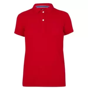 Superdry Polo Shirt Womens - Red