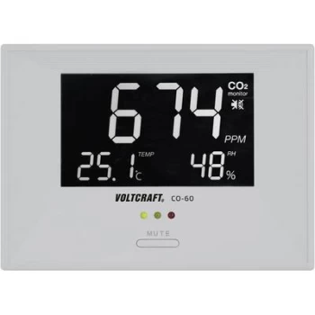 VOLTCRAFT CO-60 Carbon dioxide detector 0 - 3000 ppm