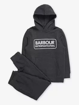 Barbour International Boys Essential Tracksuit - Charcoal Marl, Charcoal Marl, Size Age: 12-13 Years