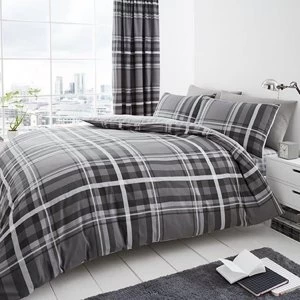 Newton Tartan Check Reversible Duvet Set