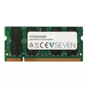 V7 2GB DDR2 PC2-4200 533Mhz SO DIMM Notebook Memory Module - V742002GBS