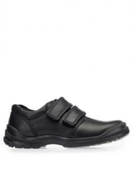 Start-rite Boys Engineer School Shoes - Black Leather, Size 11 Younger