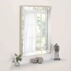 Yearn Mirrors Yearn Angled Rectangular Mirror Champagne Bevelled 117X91Cm