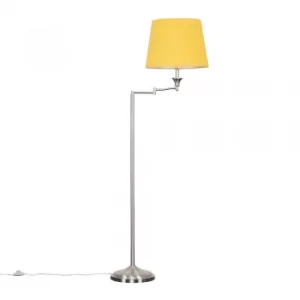 Sinatra Floor Lamp with Mustard Aspen Shade