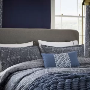 Fable Ellinor Single Duvet Cover Set, Ink Blue