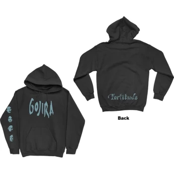 Gojira - Fortitude Faces Unisex Small Hoodie - Black