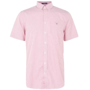 Gant Short Sleeve Broadcloth Banker Shirt - Pink