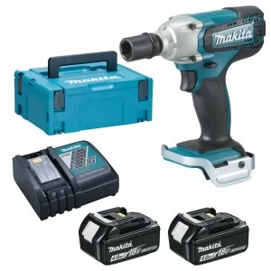 Makita DTW190 18v Cordless LXT Impact Wrench 2 x 4ah Li ion Charger Case