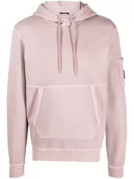 C.P. COMPANY Lens-decal Hoodie Pink