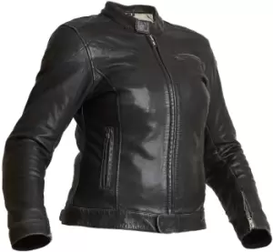 Halvarssons Orsa Ladies Motorcycle Leather Jacket, black, Size 36 for Women, black, Size 36 for Women