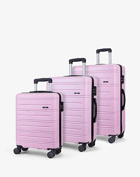 Rock Luggage Lisbon ZW98101 Powder Pink Suitcase 3Pcs Set