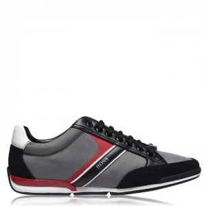 Hugo Boss Saturn Low Top Trainers Grey/Red 066 Men