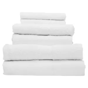 Interiors by PH Thread & Loom 6pc White Towel Set