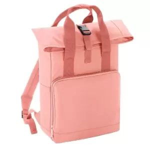 Bagbase Roll Top Twin Handle Backpack (One Size) (Blush Pink)