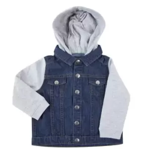 Larkwood Childrens/Kids Denim Hooded Jacket (2-3 Years) (Denim Blue)