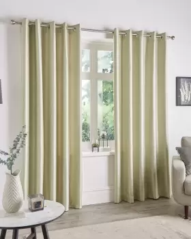 Cotton Traders Thermal Blockout Curtains in Green