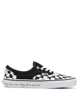 Vans Ua Era, Black/White/Yellow, Size 7, Women