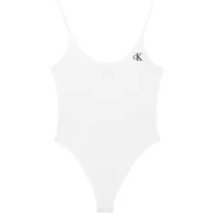 Calvin Klein Jeans Ck Rib Strappy Body - White