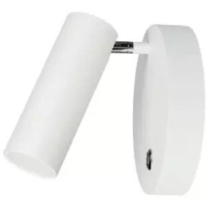 Carlsbad Reading Light White Metal Touch Switched, dimmable GU10 1x40 - Merano
