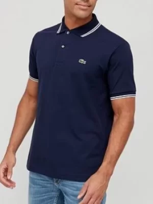 Lacoste Lacoste Sportswear Classic Tipped Polo, Navy, Size L, Men