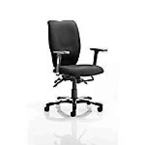 Executive Chair Sierra Black Fabric With Arms