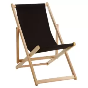 Interiors By PH Black Deck Chair